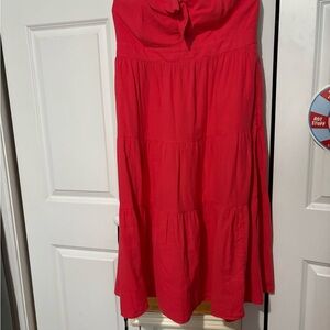 EUC Universal Thread Coral Smocked Top strapless sundress by Target